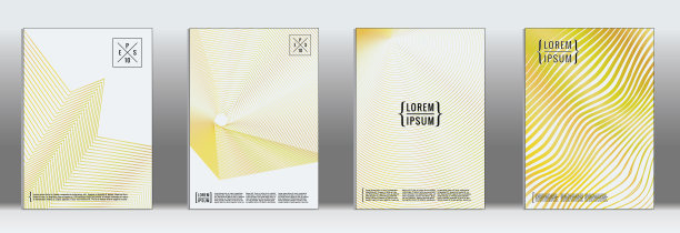 矢量几何线图案海报设计。图片下载