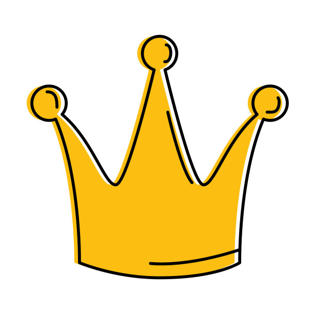 女王皇冠孤立图标素材图片