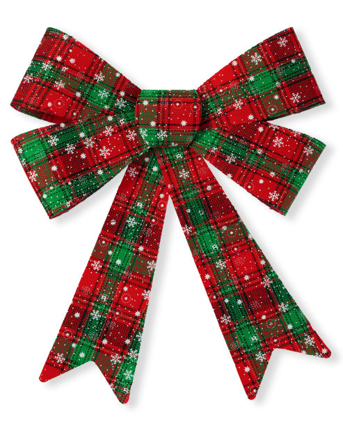 圣诞丝带孤立在白色的背景图片下载