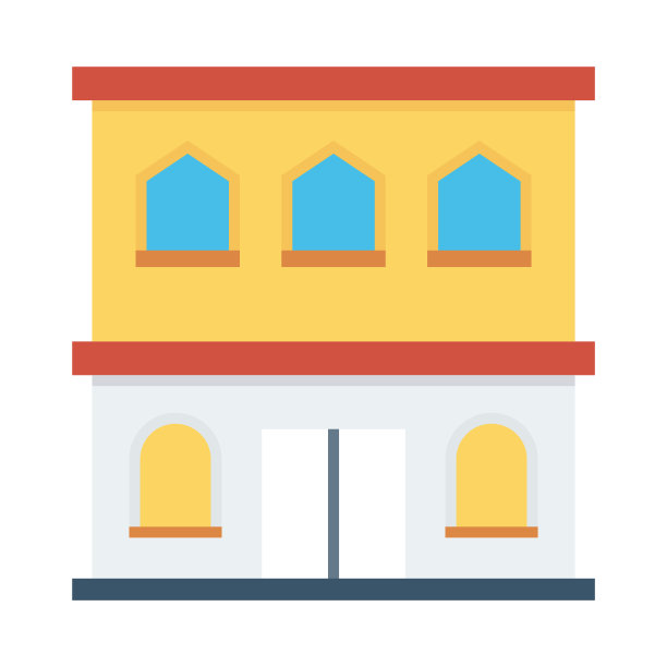 房子公寓平面矢量图标图片下载