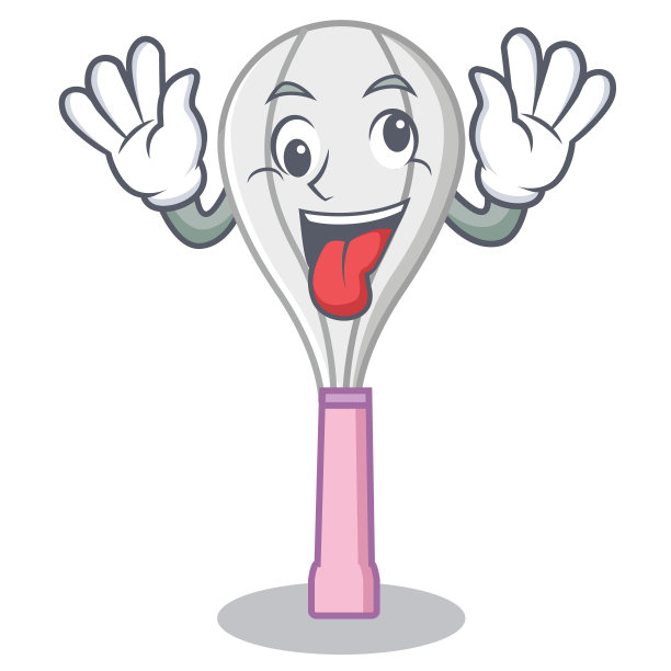 疯狂的打蛋人物卡通风格图片下载