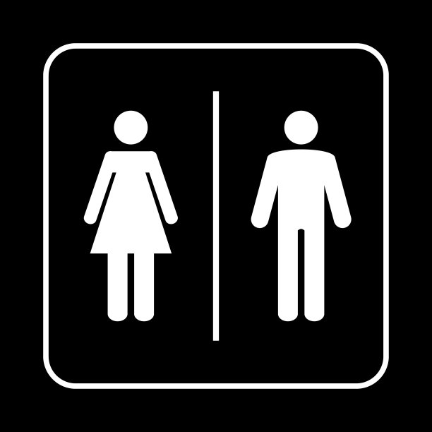 厕所的迹象。男女厕所图片下载