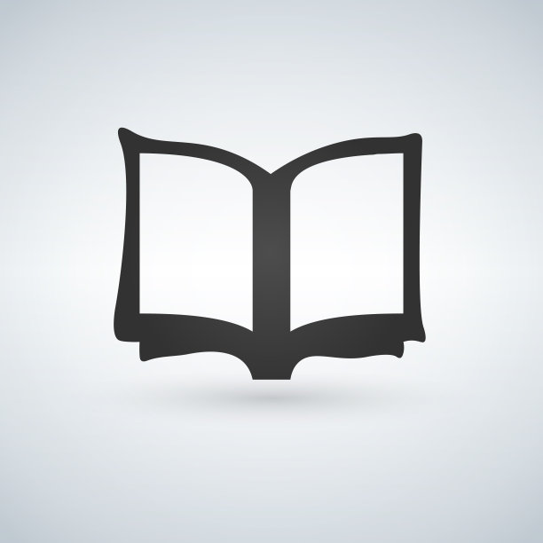 书图标矢量插图上的光背景图片下载