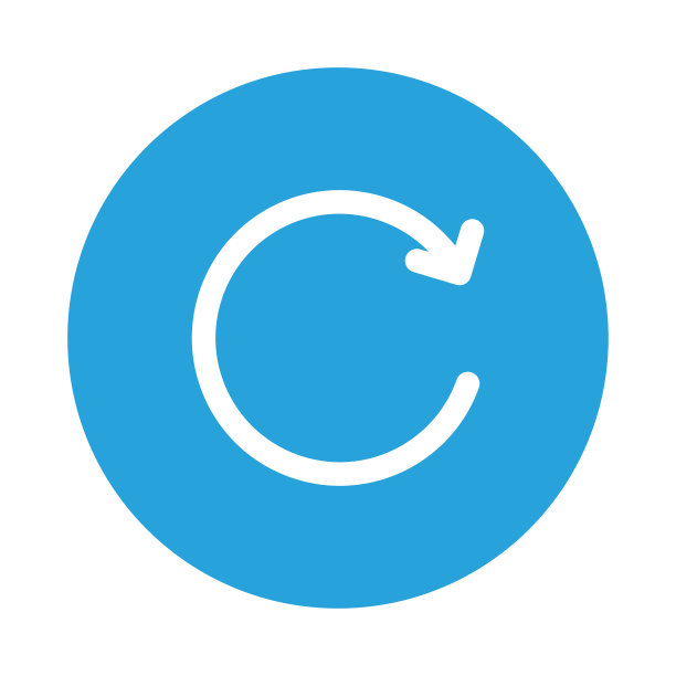 刷新字形扁圆图标图片下载