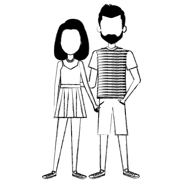 情侣化身角色图片下载