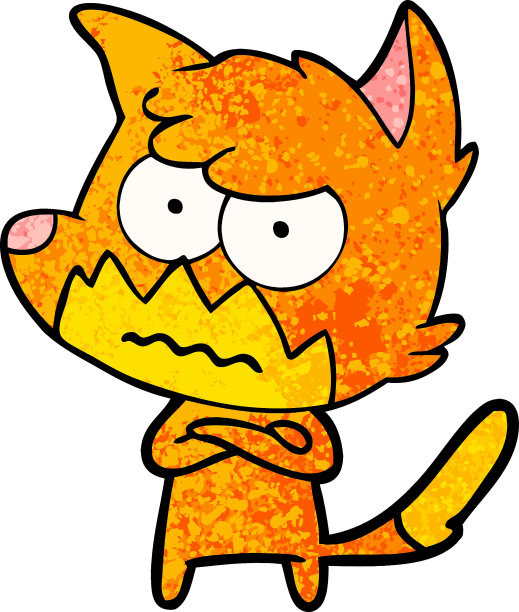 卡通惹恼了狐狸图片下载