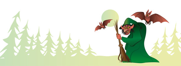 女巫。万圣节快乐,图片下载