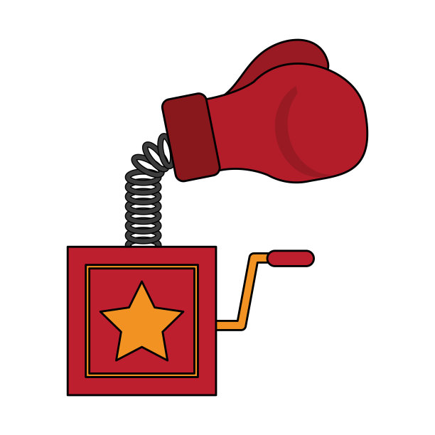 拳击手套惊喜笑话图片下载