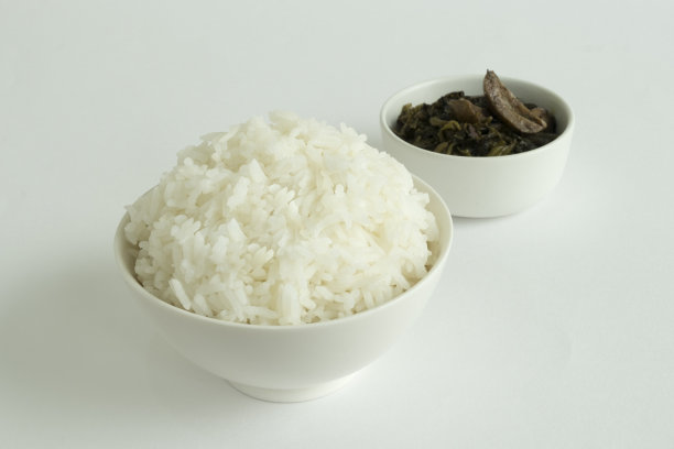 蒸米饭和腌莴苣图片下载