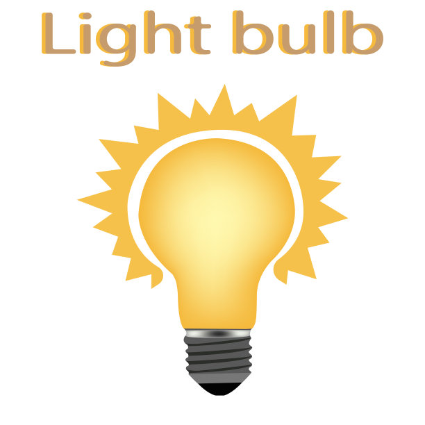 图标灯泡。电灯泡。向量。图片下载