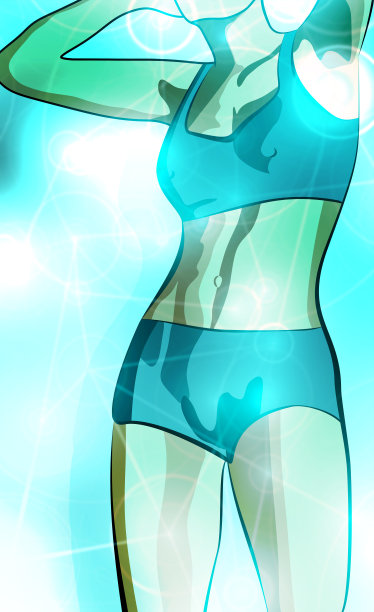 美丽性感的健身女孩。图片下载