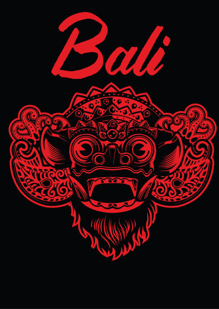 巴厘barong面具图片下载