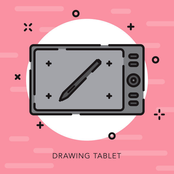 图形板打开轮廓图形设计图标图片下载