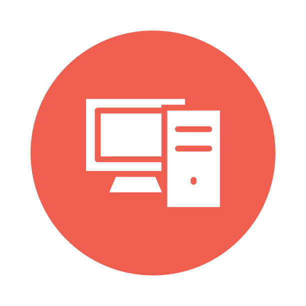 计算机符号平面圆图标图片下载