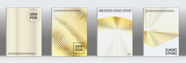 矢量几何线图案海报设计。图片下载