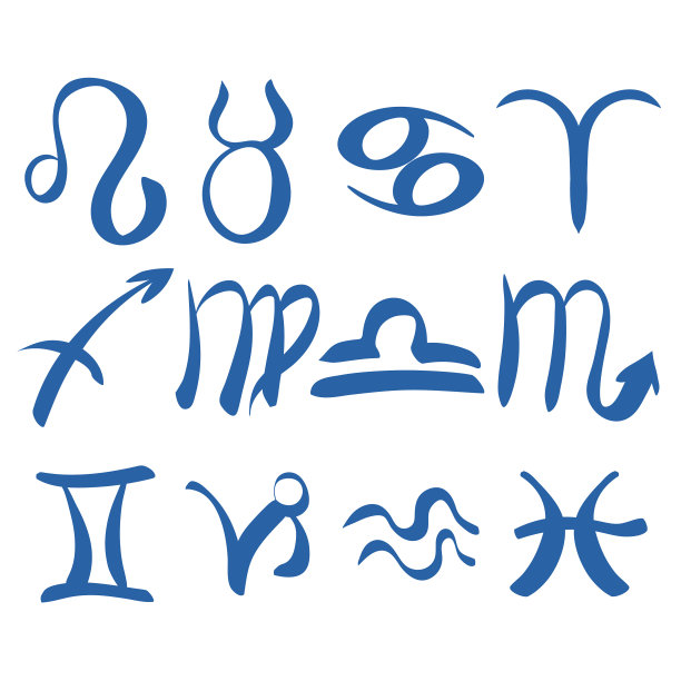 纳塔尔星象星座矢量插图图片下载