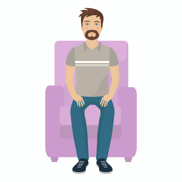 坐着的人。图片下载