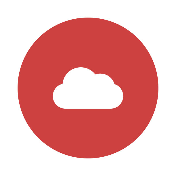 云象形文字扁圆图标图片下载