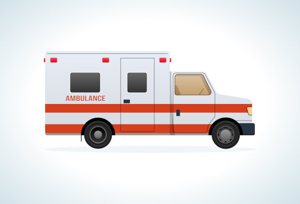 现代医疗救护车。紧急车辆图片下载