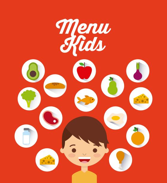 孩子的菜单设计图片下载