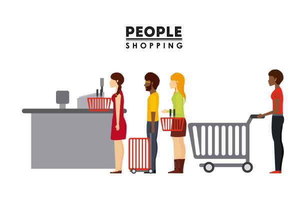 人们购物设计图片下载