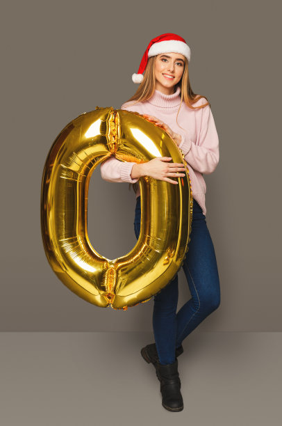 有0号气球肖像的快乐女孩图片下载