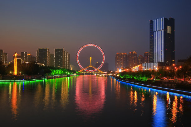 天津的海上车轮图片下载