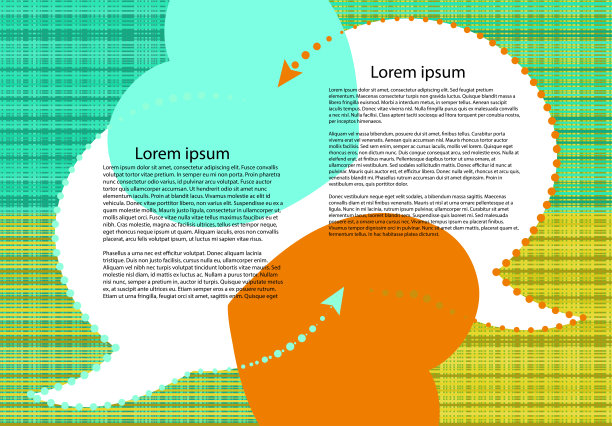 矢量气泡聊天在绿色和橙色条纹背景与绿色和橙色的心和文字的地方图片下载