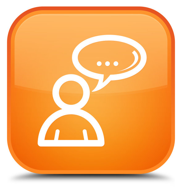 社交网络图标特殊橙色方形按钮图片下载