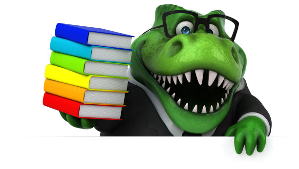 有趣的Trex - 3D插图图片下载