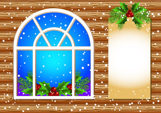 圣诞节的窗口图片下载