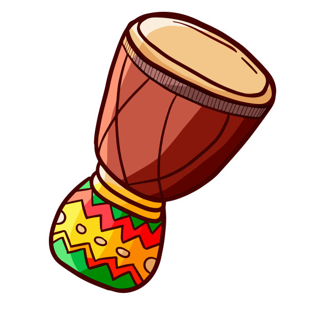 有趣的非洲手鼓。图片下载