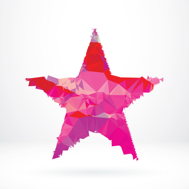 抽象星形多边形图形设计元素图片下载