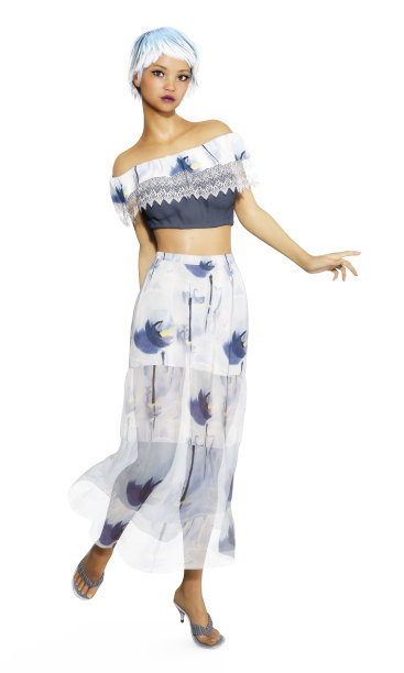 数字3D插图的一个有吸引力的女性图片下载