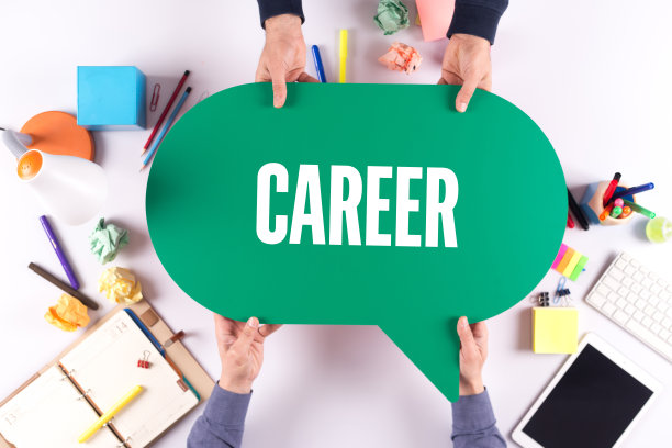 两个人抱着职业观念的演讲泡泡图片下载