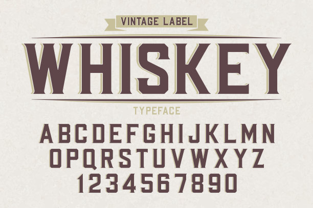 装饰矢量复古字体，字体，字母素材图片