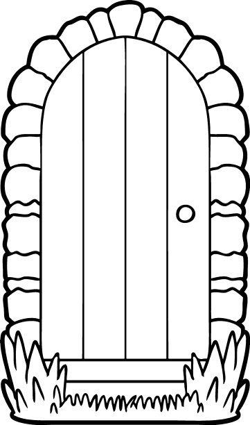 卡通门口图片下载