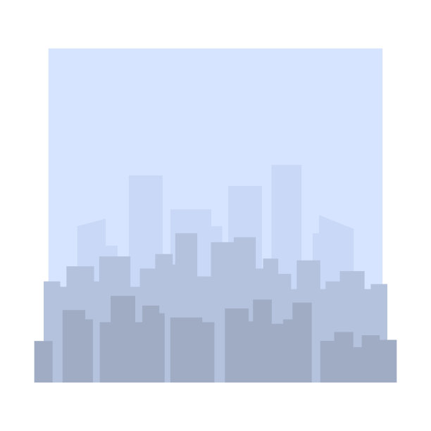 城市天际线矢量图图片下载