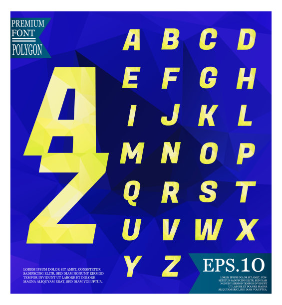 字体低聚抽象背景低聚纹理三角形形状在随机图案设计图片下载