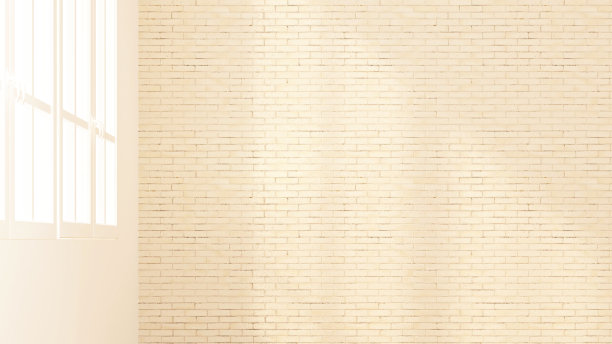 公寓或家庭出租的艺术品空房间-室内设计- 3D渲染图片下载