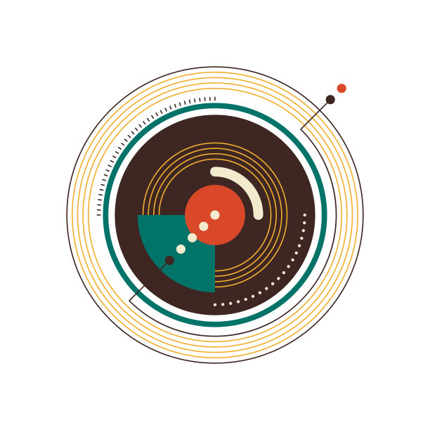 抽象现代复古背景装饰几何形状图片下载