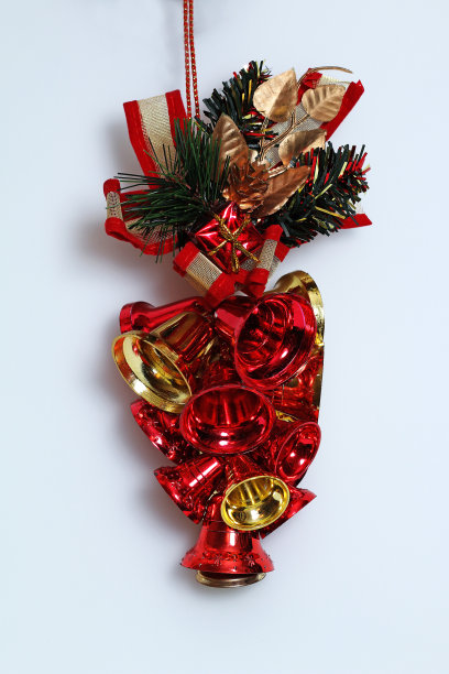 白色背景上的圣诞装饰图片下载