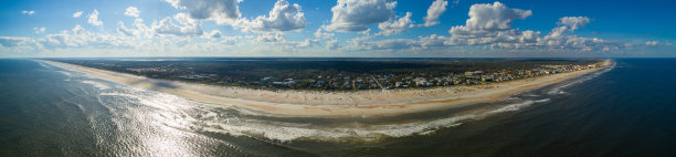 航拍全景图圣奥古斯丁海滩图片下载