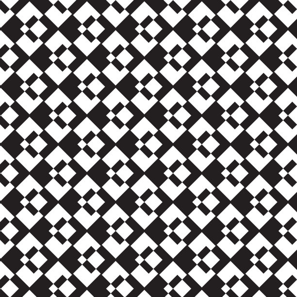 黑白菱形对角线重叠图案背景图片下载