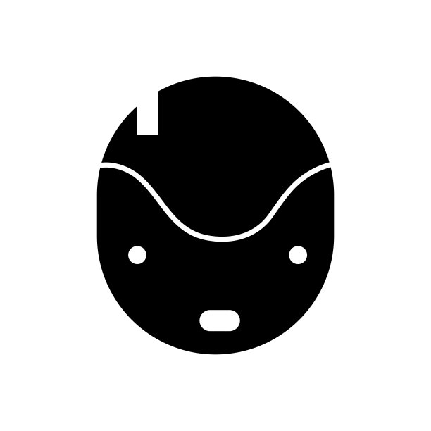 外形技术机器人头部有眼睛和嘴图片下载