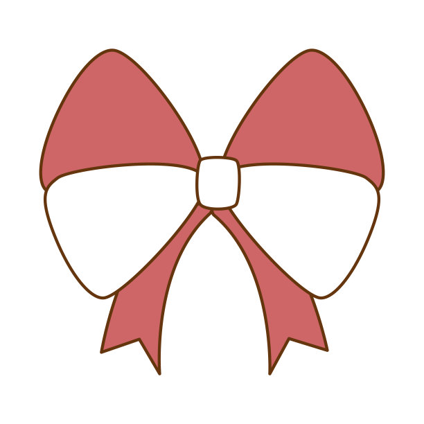 蝴蝶结丝带孤立图标图片下载