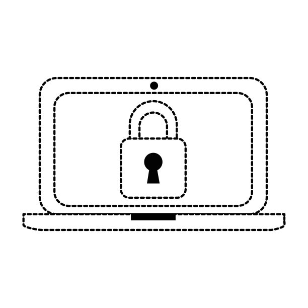 带挂锁的笔记本电脑图片下载