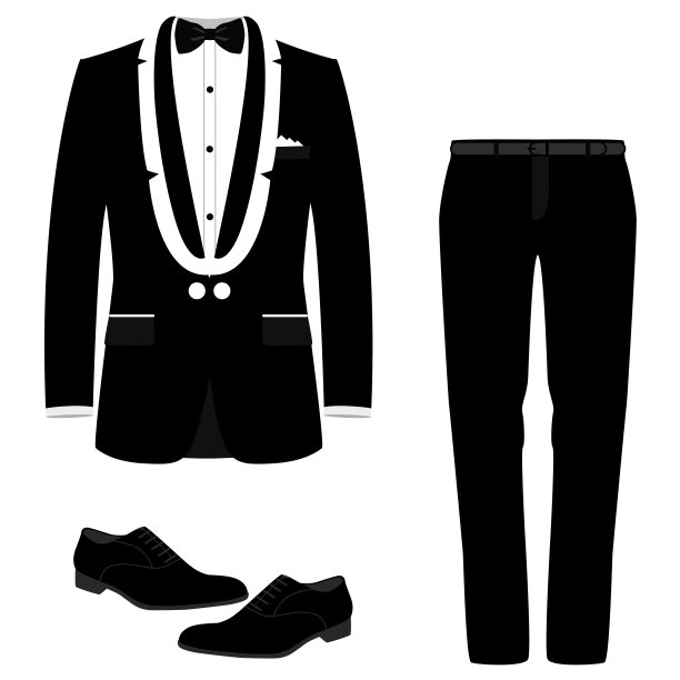 婚礼男子西装配鞋。图片下载