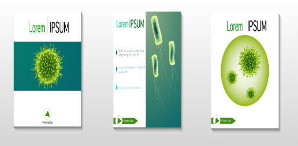 生物和化学覆盖了模板。细菌与微生物学，幽门螺杆菌图片下载