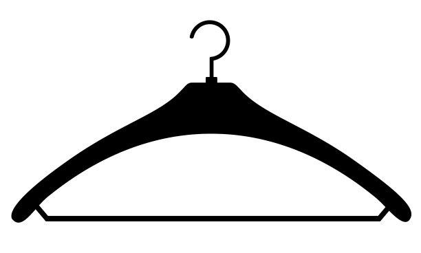 黑色衣架图片下载